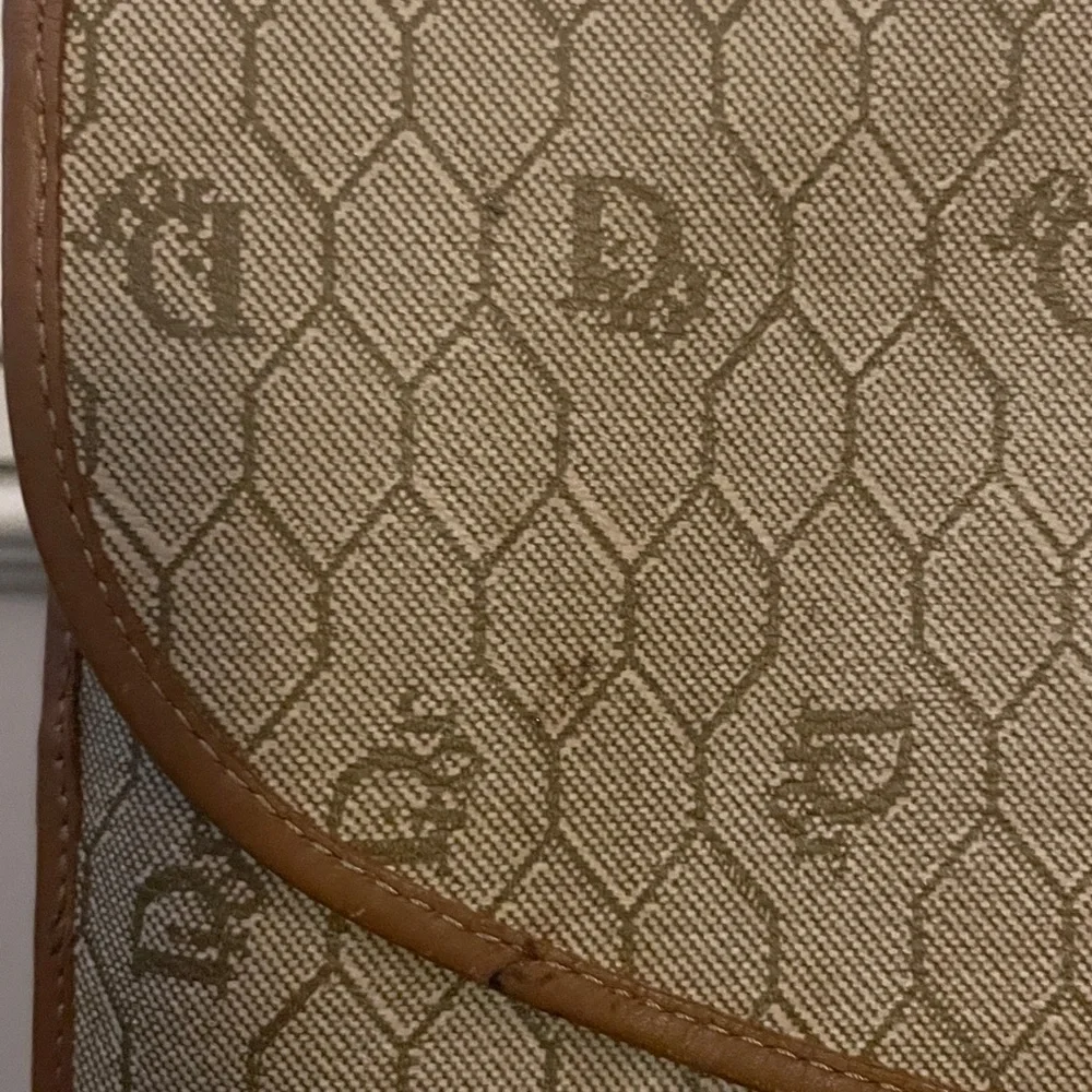 Christian Dior Vinage Beige and Brown Monogram Clutch - Picture 12 of 13